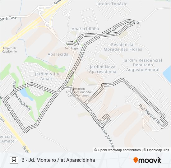 Mapa de 481 NIKKEY / PRESÍDIO de autobús