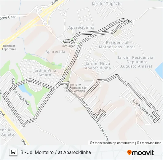 481 NIKKEY / PRESÍDIO Bus Line Map
