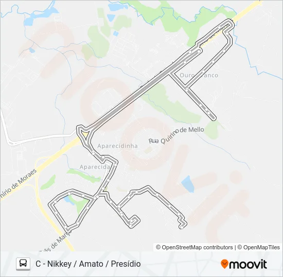 481 NIKKEY / PRESÍDIO Bus Line Map