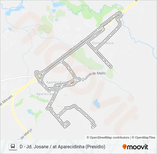 481 NIKKEY / PRESÍDIO Bus Line Map
