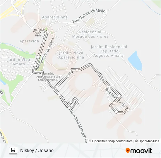 481 NIKKEY / PRESÍDIO Bus Line Map