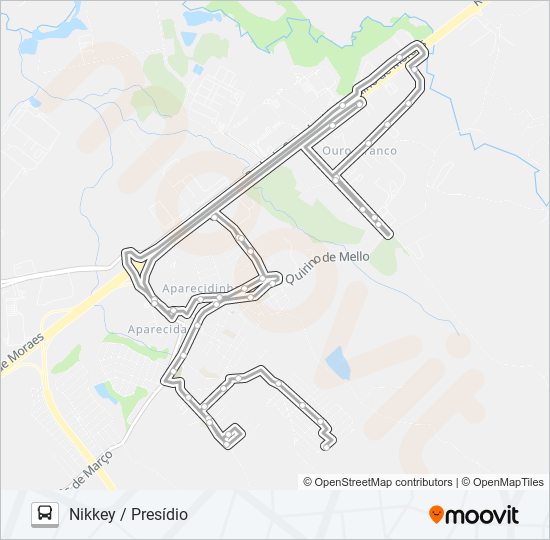 481 NIKKEY / PRESÍDIO bus Line Map