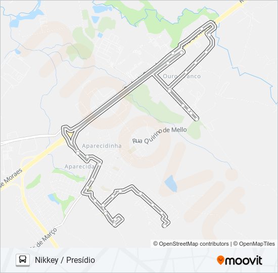 481 NIKKEY / PRESÍDIO bus Line Map