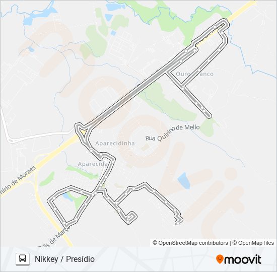 481 NIKKEY / PRESÍDIO bus Line Map