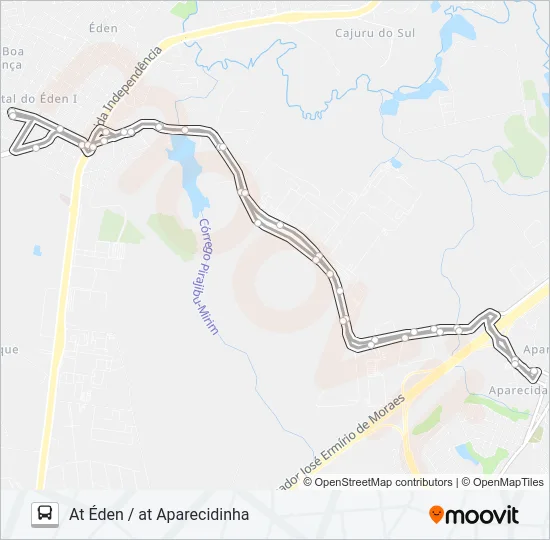 483 AT ÉDEN / AT APARECIDINHA Bus Line Map