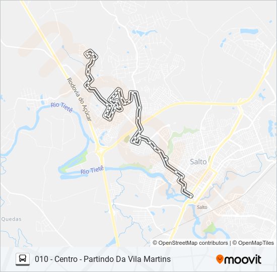 010 ICARAÍ bus Line Map