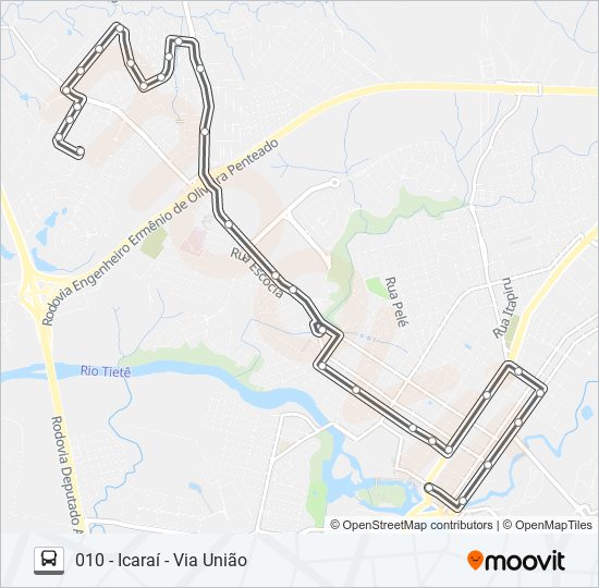 010 ICARAÍ bus Line Map