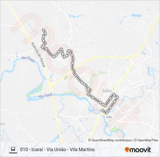 010 ICARAÍ Bus Line Map