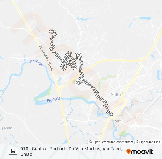 010 ICARAÍ Bus Line Map
