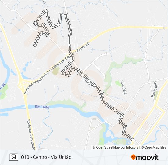 010 ICARAÍ bus Line Map