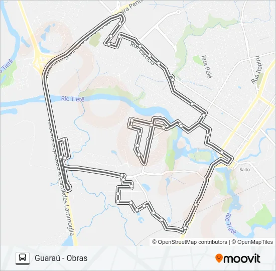 014 GUARAÚ Bus Line Map
