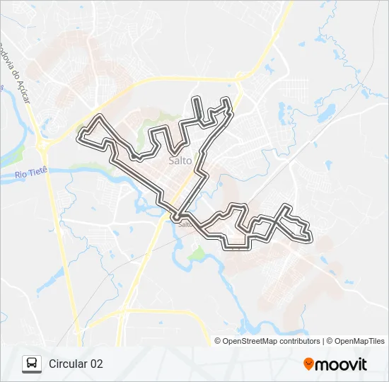 002 CIRCULAR 02 Bus Line Map