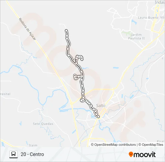 020 IRACEMA / BURU Bus Line Map