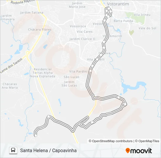 3101 SANTA HELENA / CAPOAVINHA Bus Line Map
