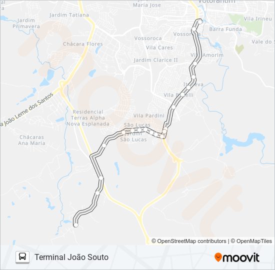 Mapa de 3101 SANTA HELENA / CAPOAVINHA de autobús