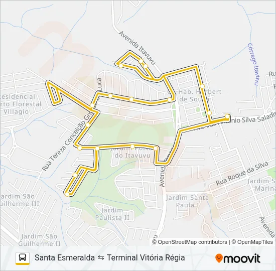 391 SANTA ESMERALDA Bus Line Map