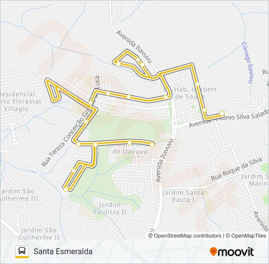 391 SANTA ESMERALDA Bus Line Map