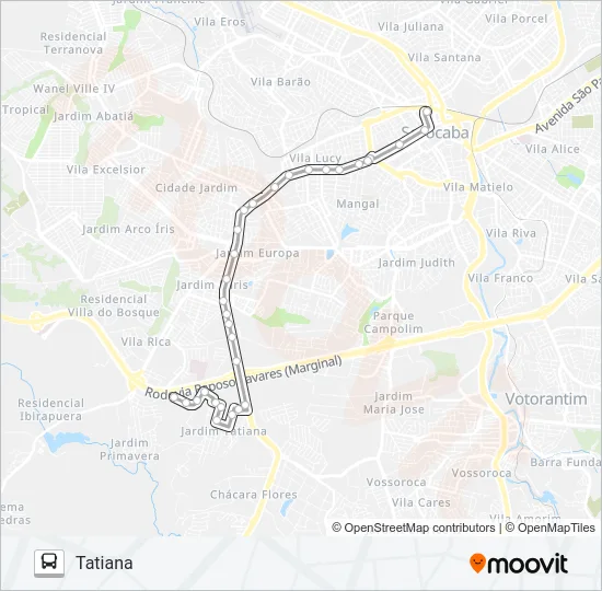 441 TATIANA Bus Line Map