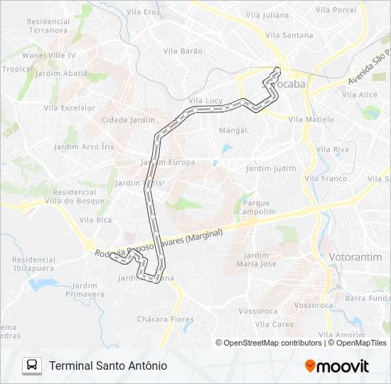 441 TATIANA Bus Line Map