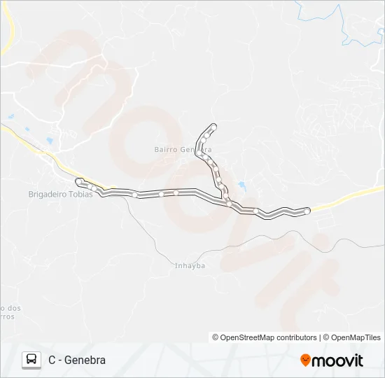 300 GENEBRA / INHAÍBA Bus Line Map