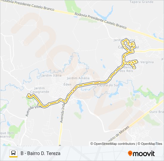 Mapa de 313 CIRCULAR NILTON TORRES de autobús