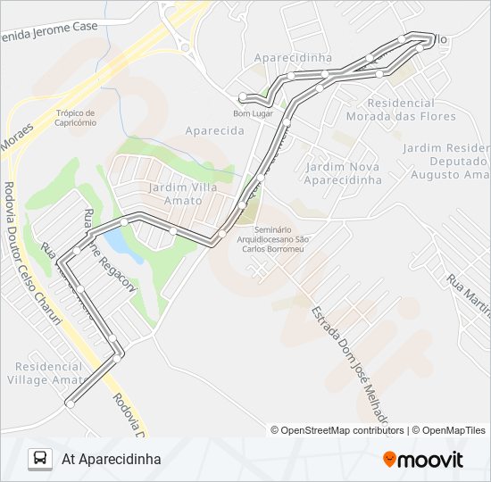 482 AMATO / MONTEIRO bus Line Map