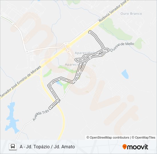 Mapa da linha 482 AMATO / MONTEIRO de ônibus