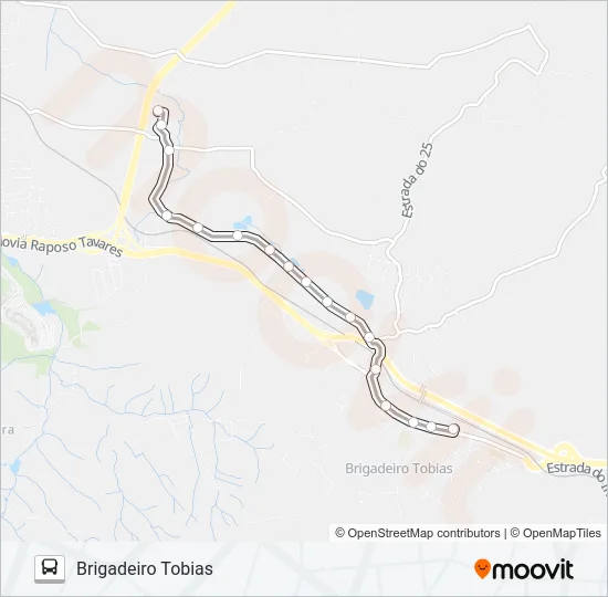 320 TUPÃ / RUA MIGUEL ASCÊNCIO Bus Line Map