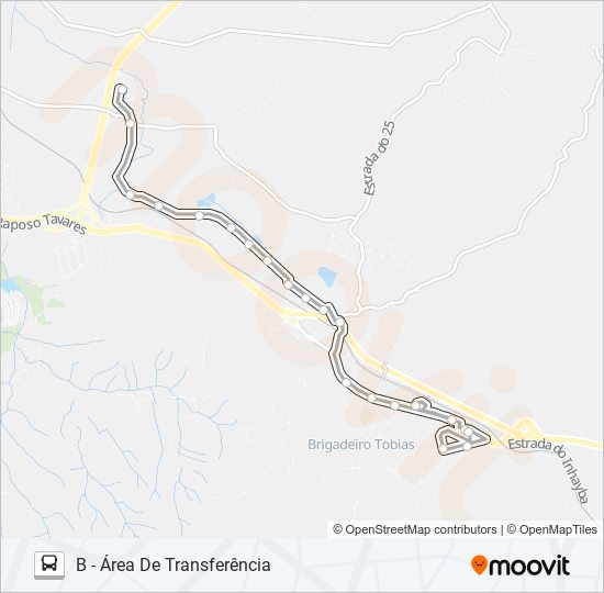 320 TUPÃ / RUA MIGUEL ASCÊNCIO bus Line Map