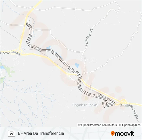 320 TUPÃ / RUA MIGUEL ASCÊNCIO Bus Line Map