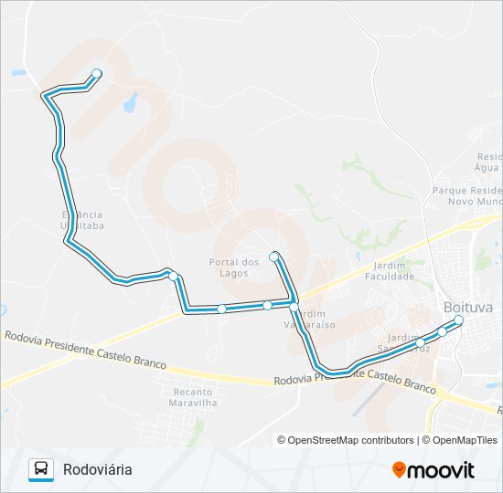 011 JERIVÁ / RETIRO / JANGA bus Line Map