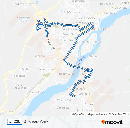 23C Bus Line Map