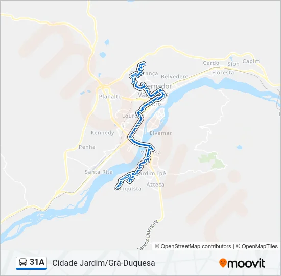 31A Bus Line Map