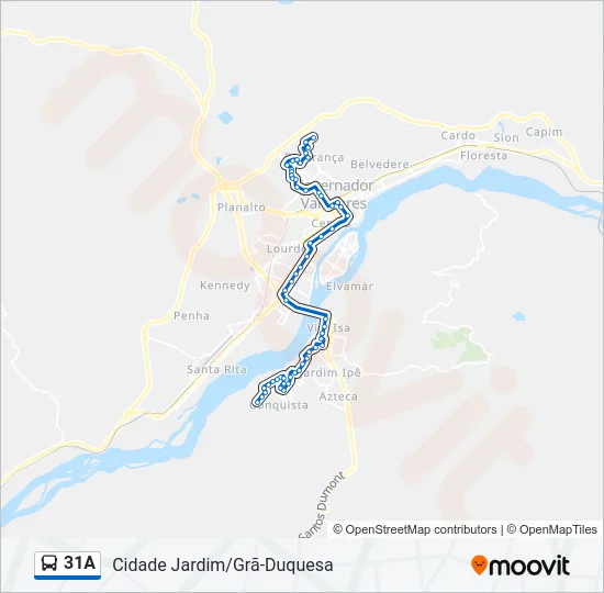 31A Bus Line Map