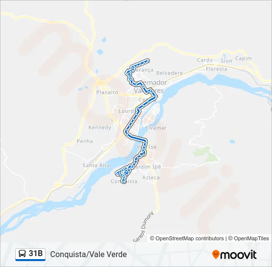 31B Bus Line Map