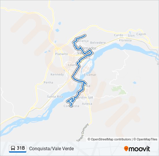 31B bus Line Map