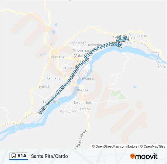 81A Bus Line Map