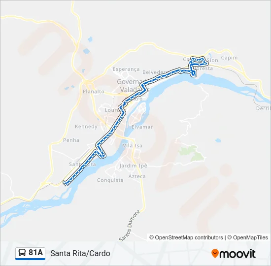 81A Bus Line Map