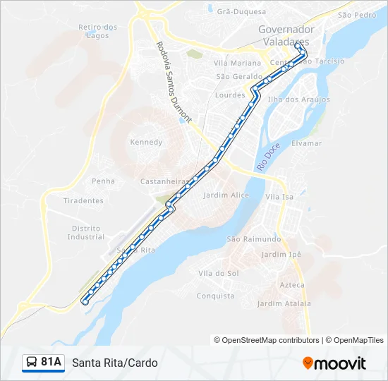 81A Bus Line Map