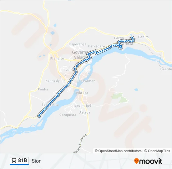 81B Bus Line Map
