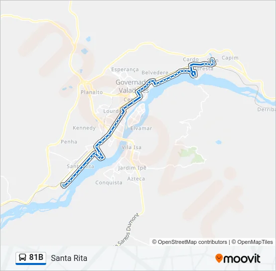 81B Bus Line Map