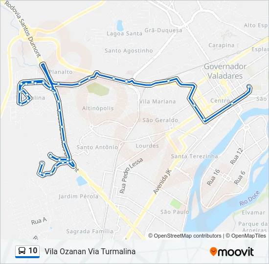 10 Bus Line Map
