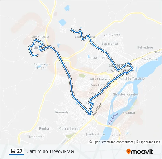 27 Bus Line Map