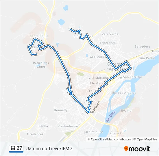 27 Bus Line Map