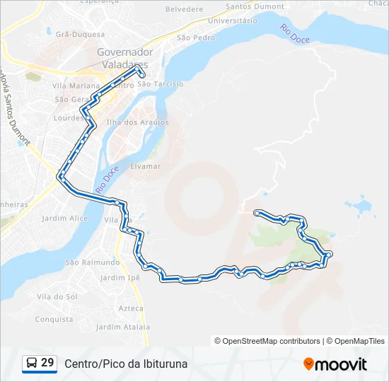 29 Bus Line Map