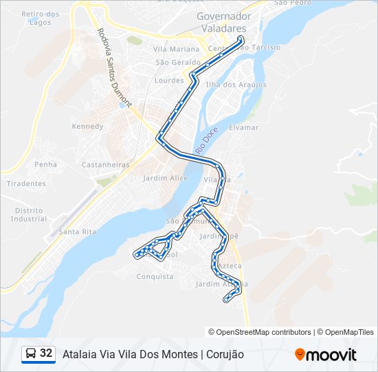 32 bus Line Map