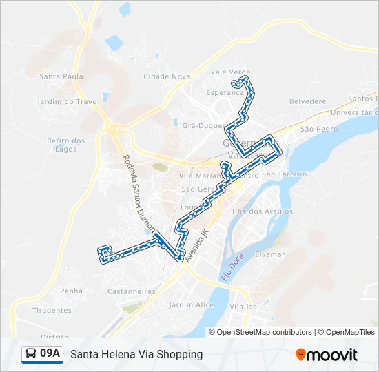 09A Bus Line Map
