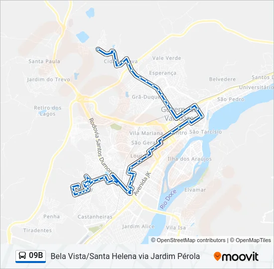 09B Bus Line Map