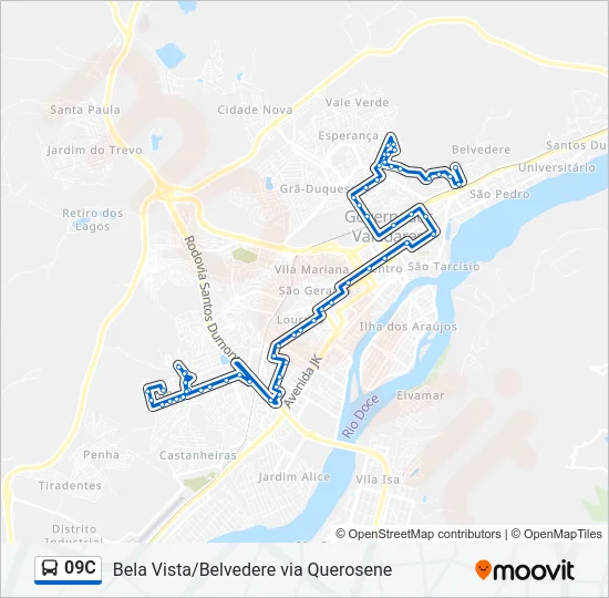 09C Bus Line Map