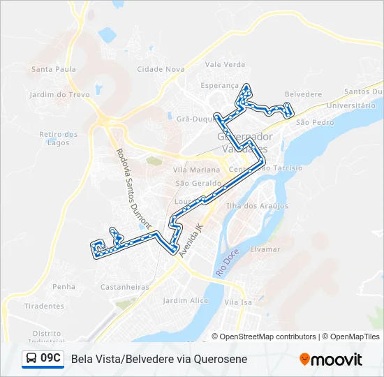 09C Bus Line Map